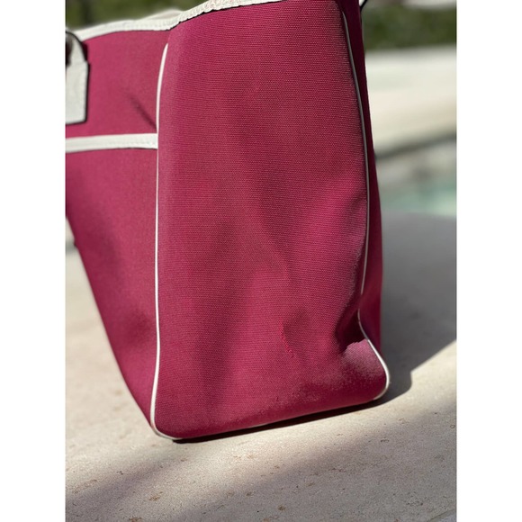 Tres Rare Gucci Canvas Tote Bag Leather Cloth Pony-style calfskin Cloth - Picture 5 of 8